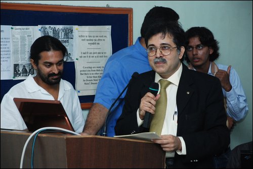Dr. Keswani descriving the success story of N.B.C.JPG