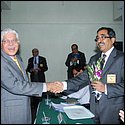 Mr  Nand Cwala receiving token of appreciation.JPG
