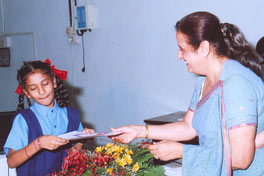 Prize distribution function of school education programme.