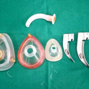 LED Laryngoscope with mask and airway